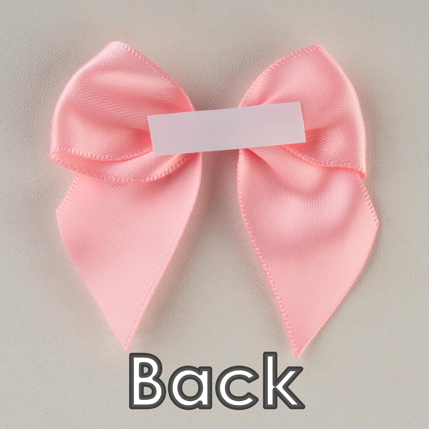 Pink Satin Ribbon Bows 2.5" Self-Adhesive Gift Wrap Bows with Double-Sided Tape for Gift Wrapping, Wedding Decor, Birthday Presents, Party Decor, DIY Crafts, Baby Shower, Anniversary,50 PCs - Image 8