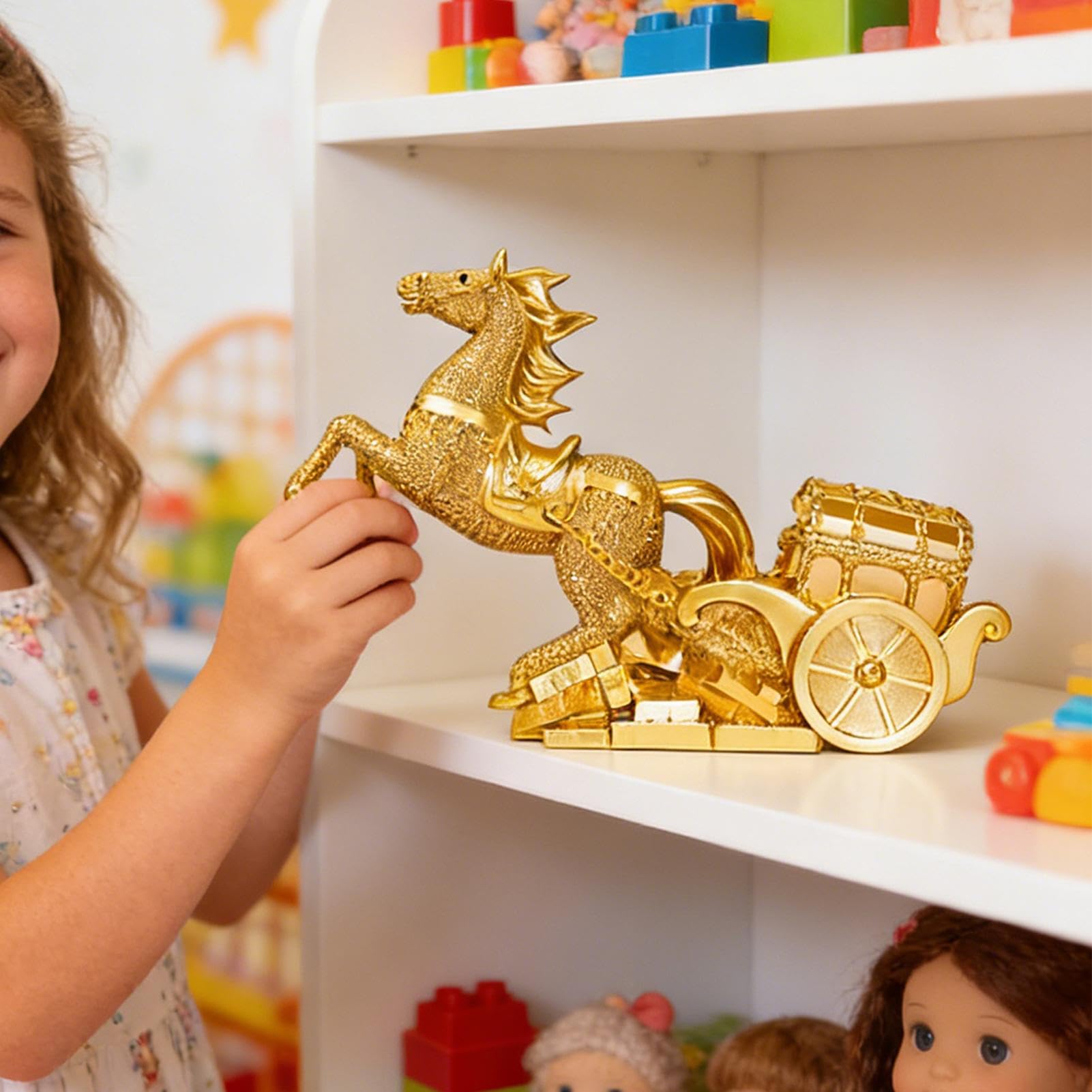 Estatuilla del Año del Caballo Recuerdo del Año Nuevo Chino