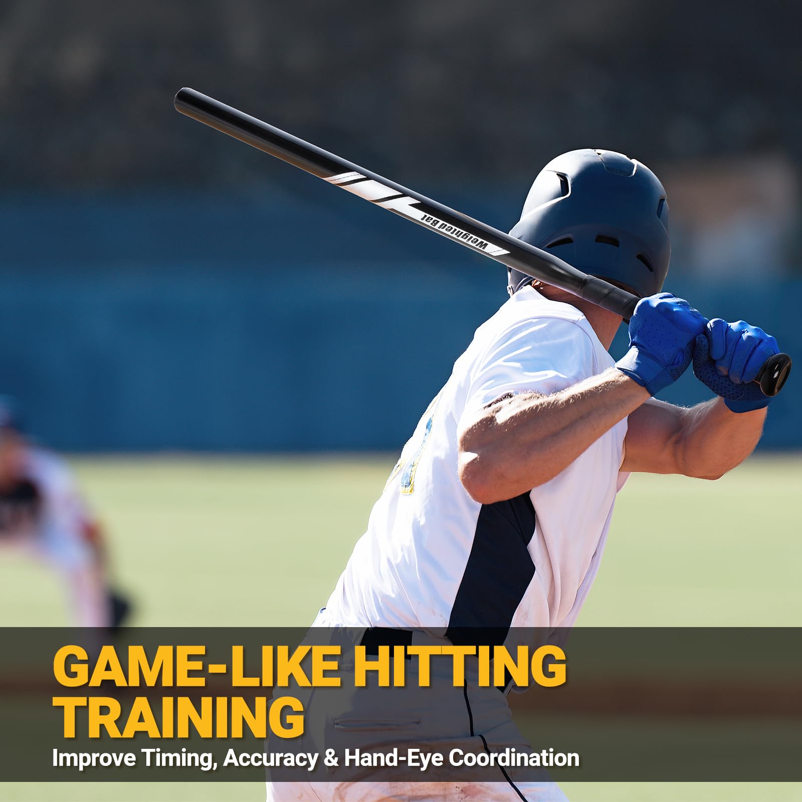 Doppia mazza da allenamento ponderata e leggera per pratica di baseball e