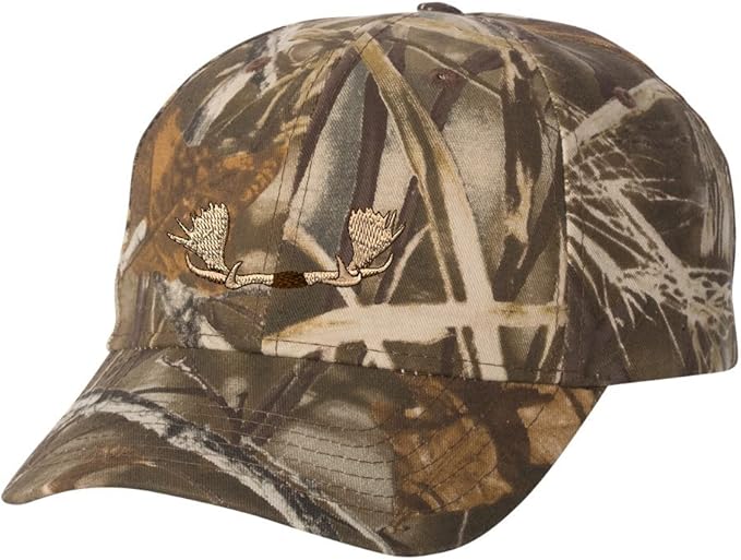 Moose Antlers Custom Personalized Embroidery Embroidered Camouflage Hat