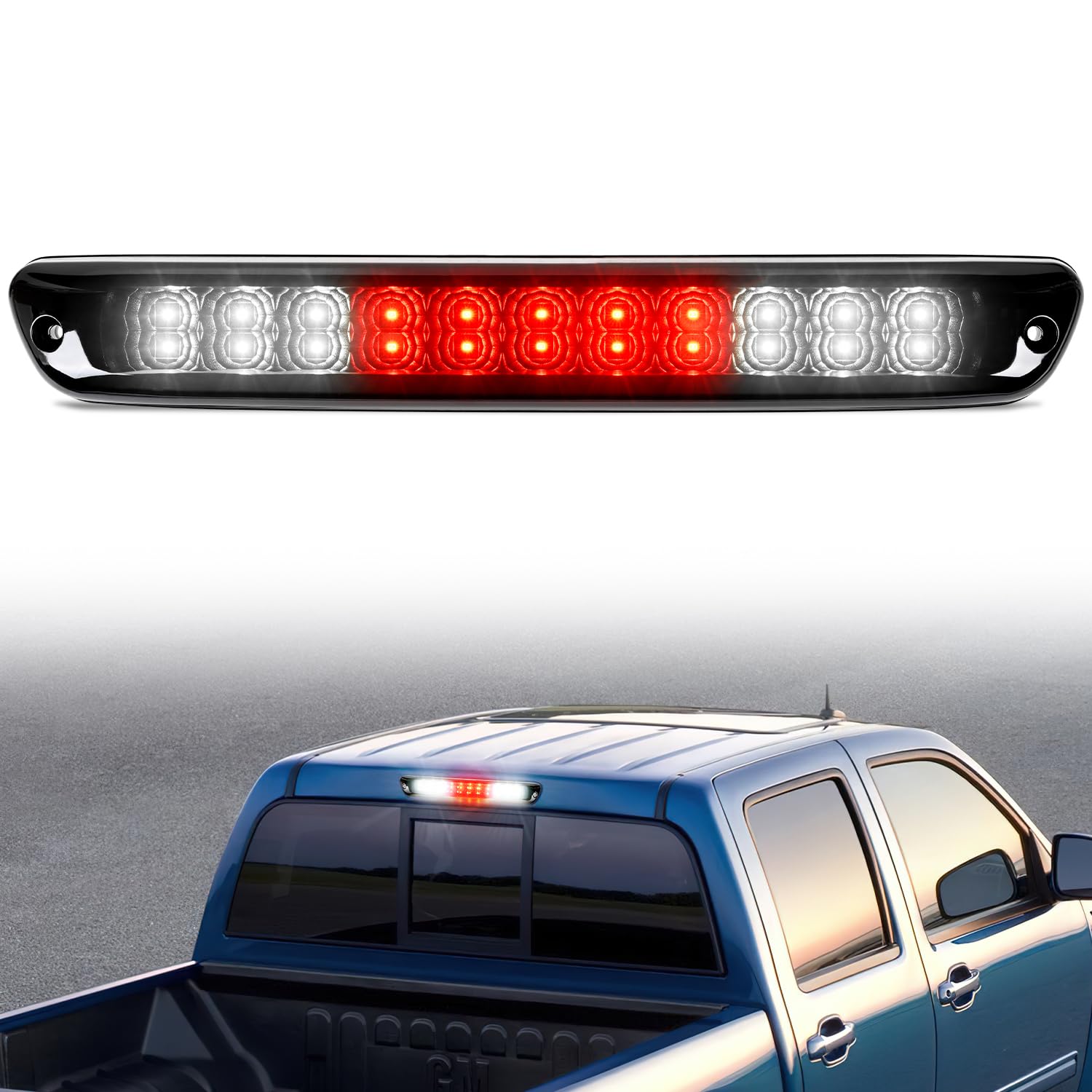 Nilight Third Brake Light for Chevy Colorado GMC Canyon 2004-2012, Smoked