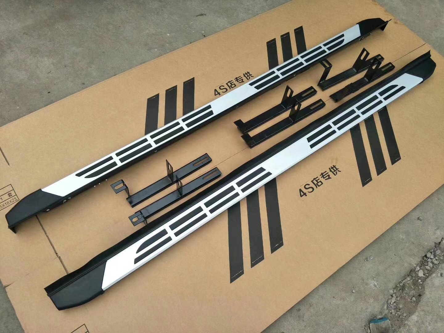 2 PCS Running Boards Fits for T BZ4X 2021 2022 2023 Silver Nerf Bar Side Steps