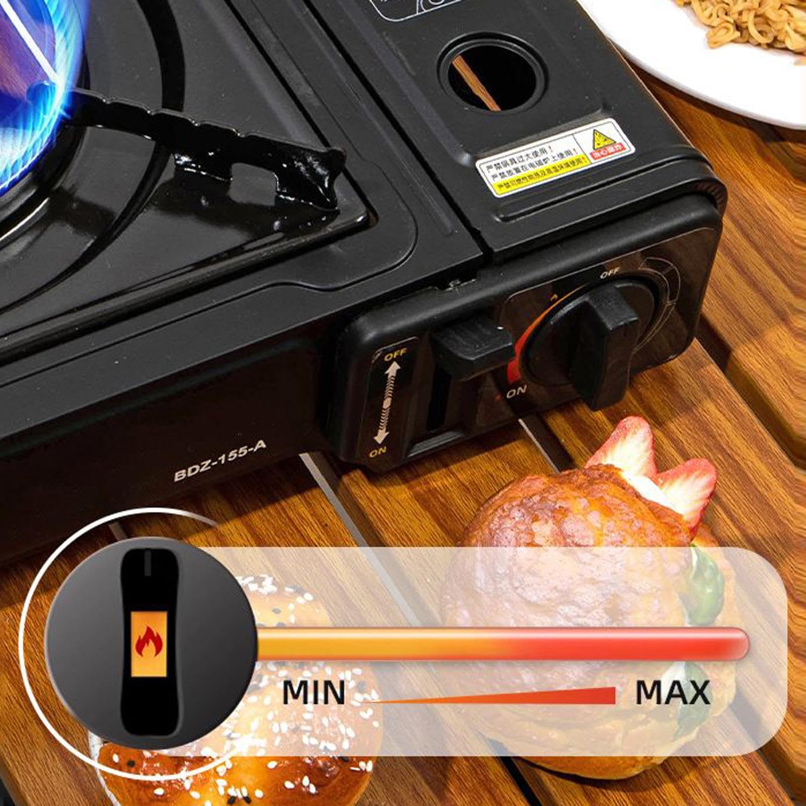 Réchaud Cuisson Brûleur De Cuisinière Allumage Automatique Contrôle Précis
