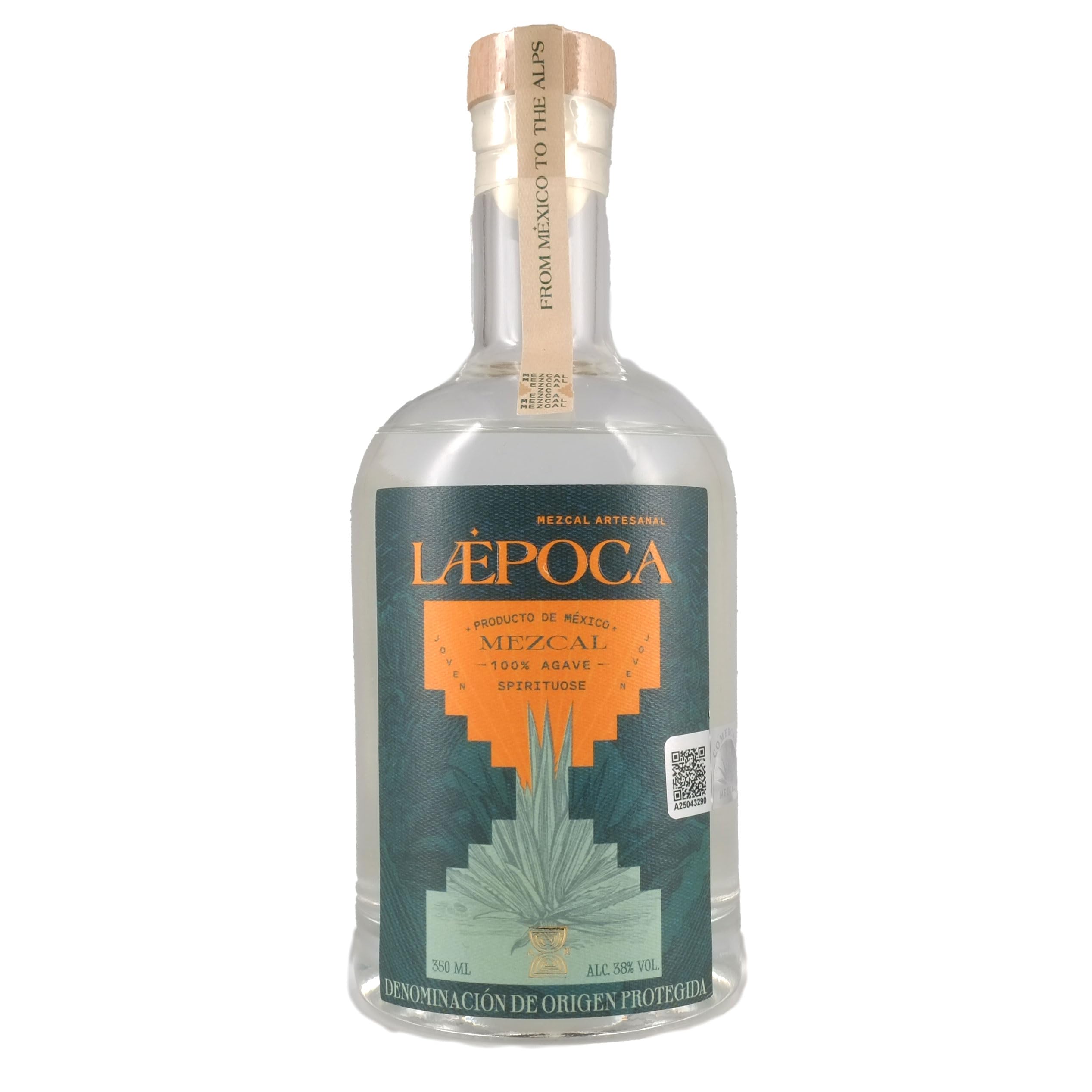 LÆPOCA Mezcal Espadín Joven Artesanal 350ml 38% vol Handgefertigt