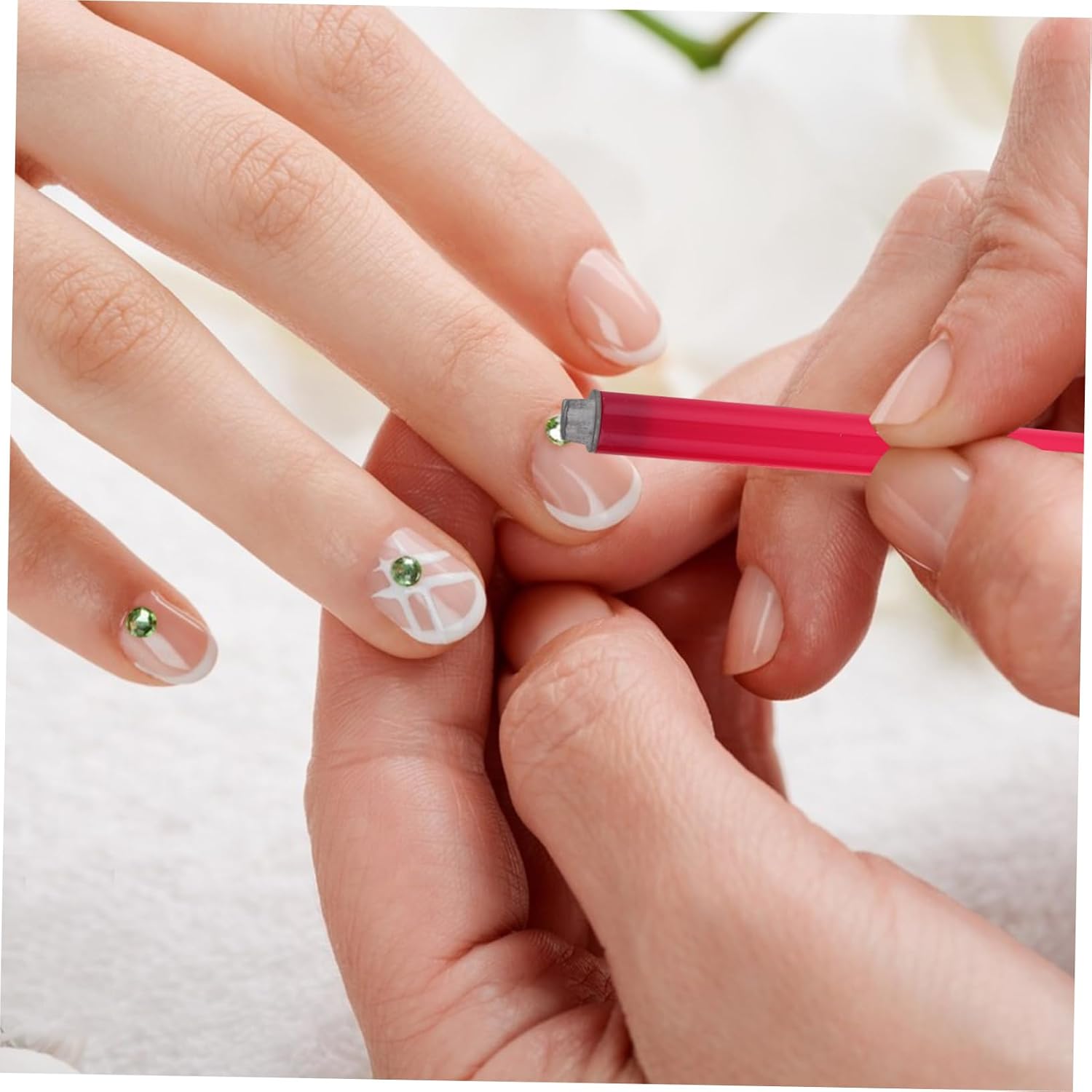 FOMIYES 6pcs Nail Art Stamper Pen Set French Tip Stamps Nail Art Seal for Diy Home
