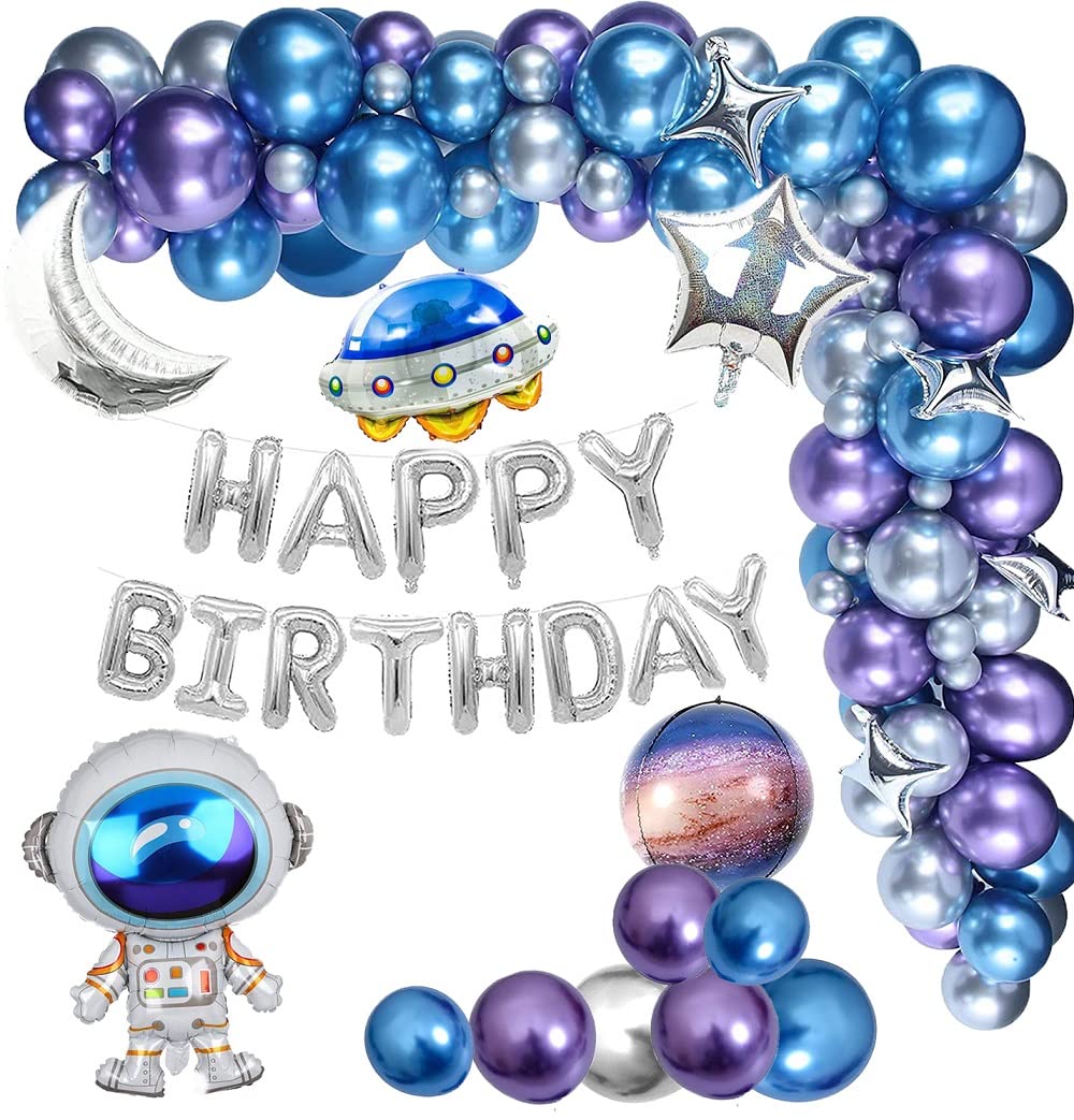 Buy Outer Space Balloon Garland Kit, 115Pcs Universe Space