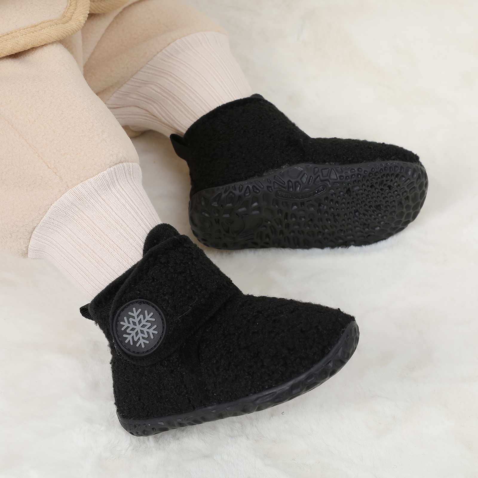 FEETCITY Pantofole per neonata e neonata, pantofole per bambini