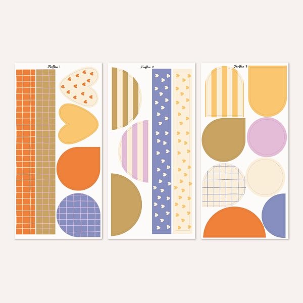 FERFLEX - Lavagna magnetica per bambini - La mia città - decorazione da parete con banda magnetica riposizionabile - venduta con un set di forme geometriche - 163x 81 cm - 5