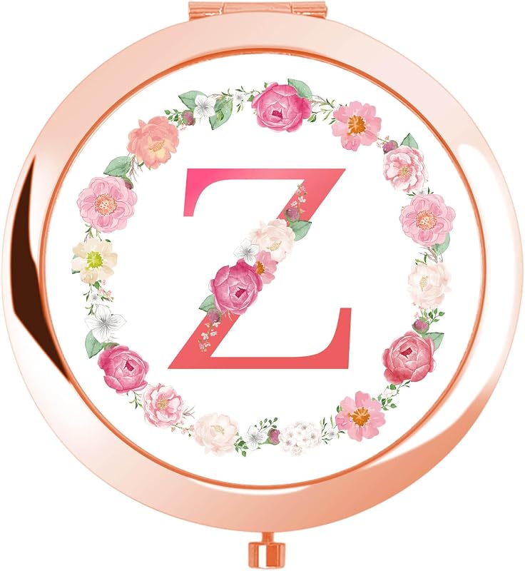 Espelho compacto floral jekiinova com nécessaire, cor Z, 1 unidade
