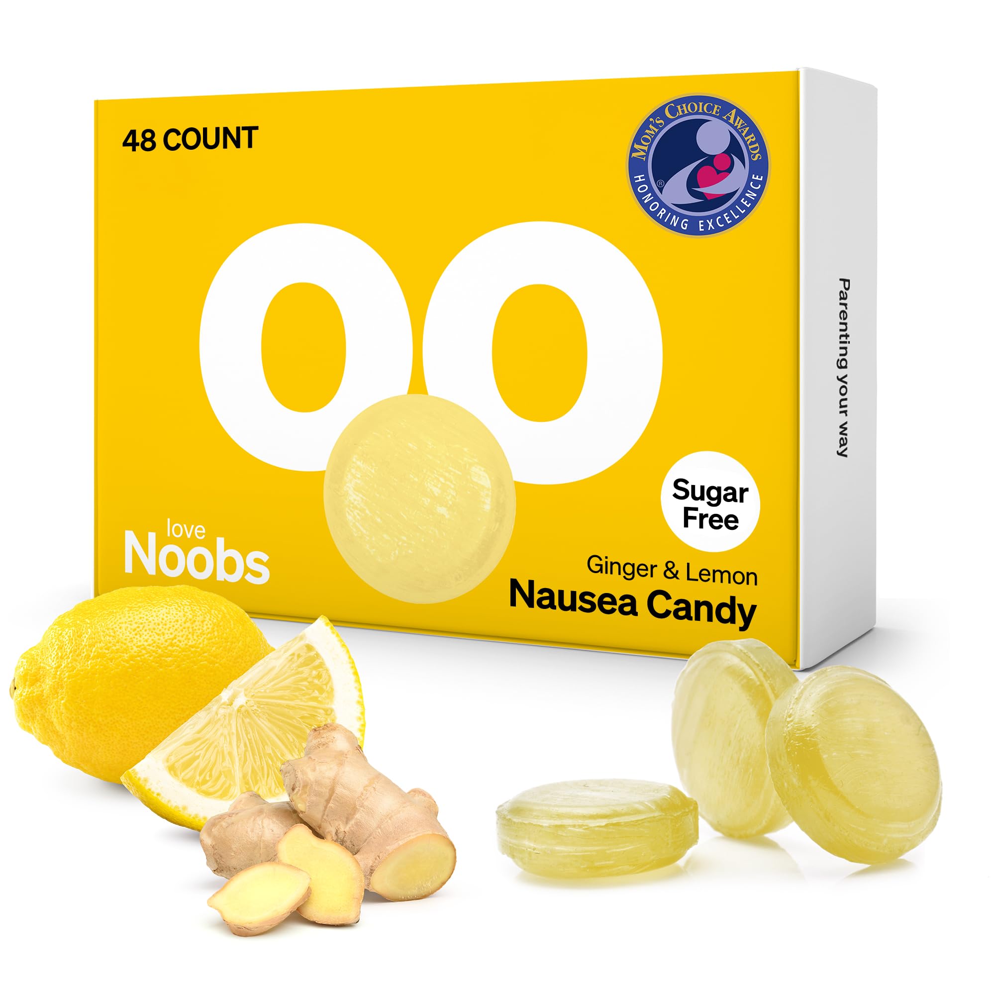 Lemon Ginger Candy pour la grossesse nausée par LoveNoobsTM, Grossesse anti-nausées, Ginger Chews, Candy pour la maladie du matin, Lemon gouttes pour la maladie du mouvement, sans sucre, B6