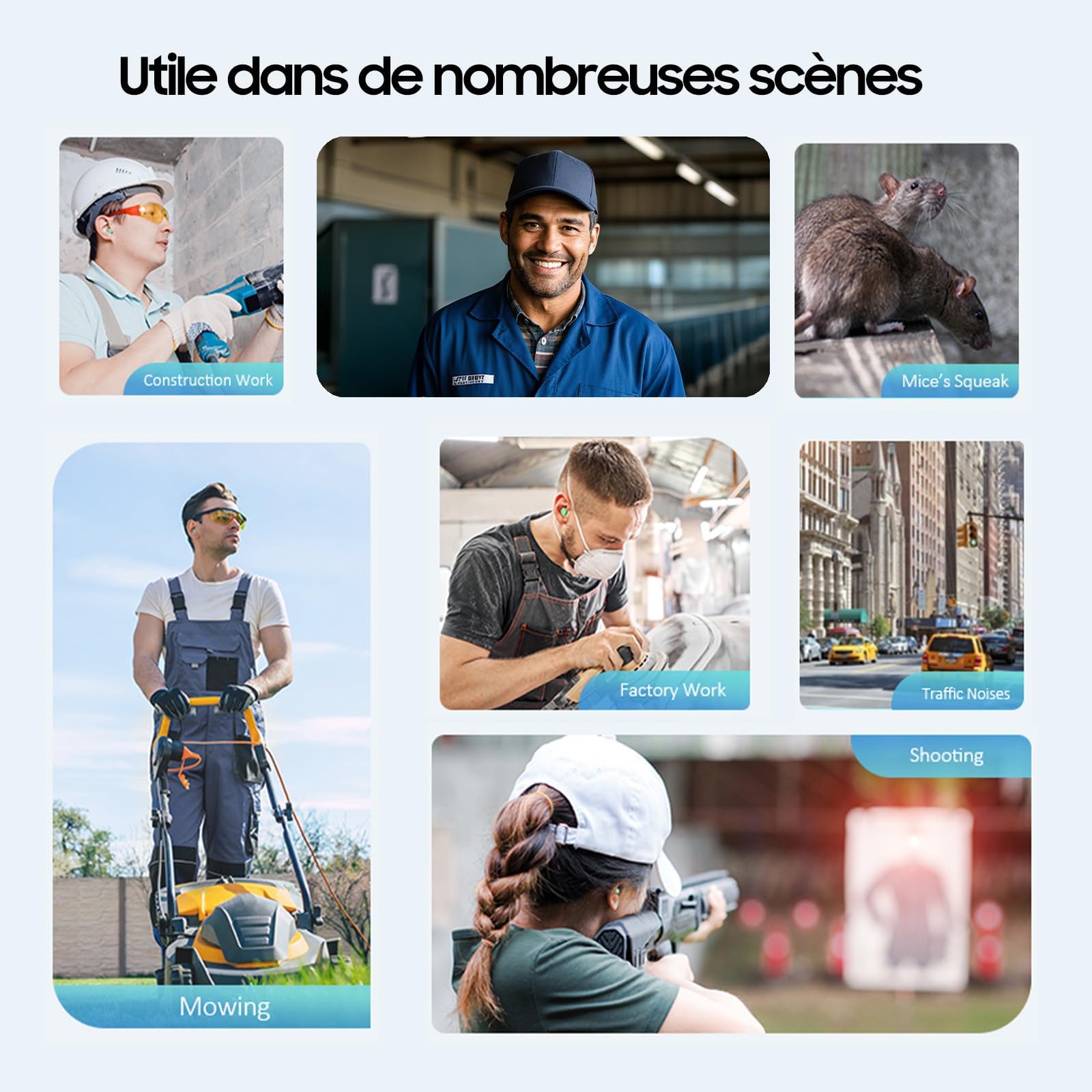 200 Paare Ohrenstöpsel, Ohrstöpsel Zum Schlafen weiches wegwerfbares Geräuschdämpfende Gehörschutzstöpsel, 38 dB SNR fürs Schlafen, Automobilindustrie, Bauindustrie, Bergbau