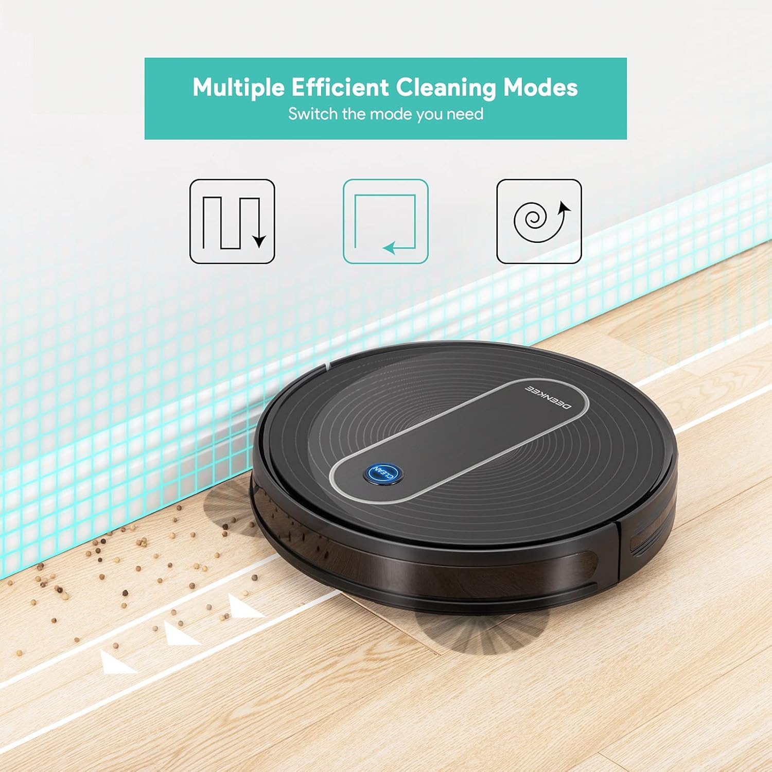 Deenkee Robot Vacuum Multiple Cleaning Modes