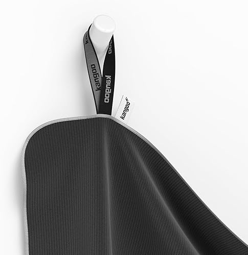 Miniatura 6 de Kangoo - Toalla de microfibra acanalada, súper absorbente y de secado rápido, adecuada para viajes, playa, campamento, gimnasio, piscina, yoga