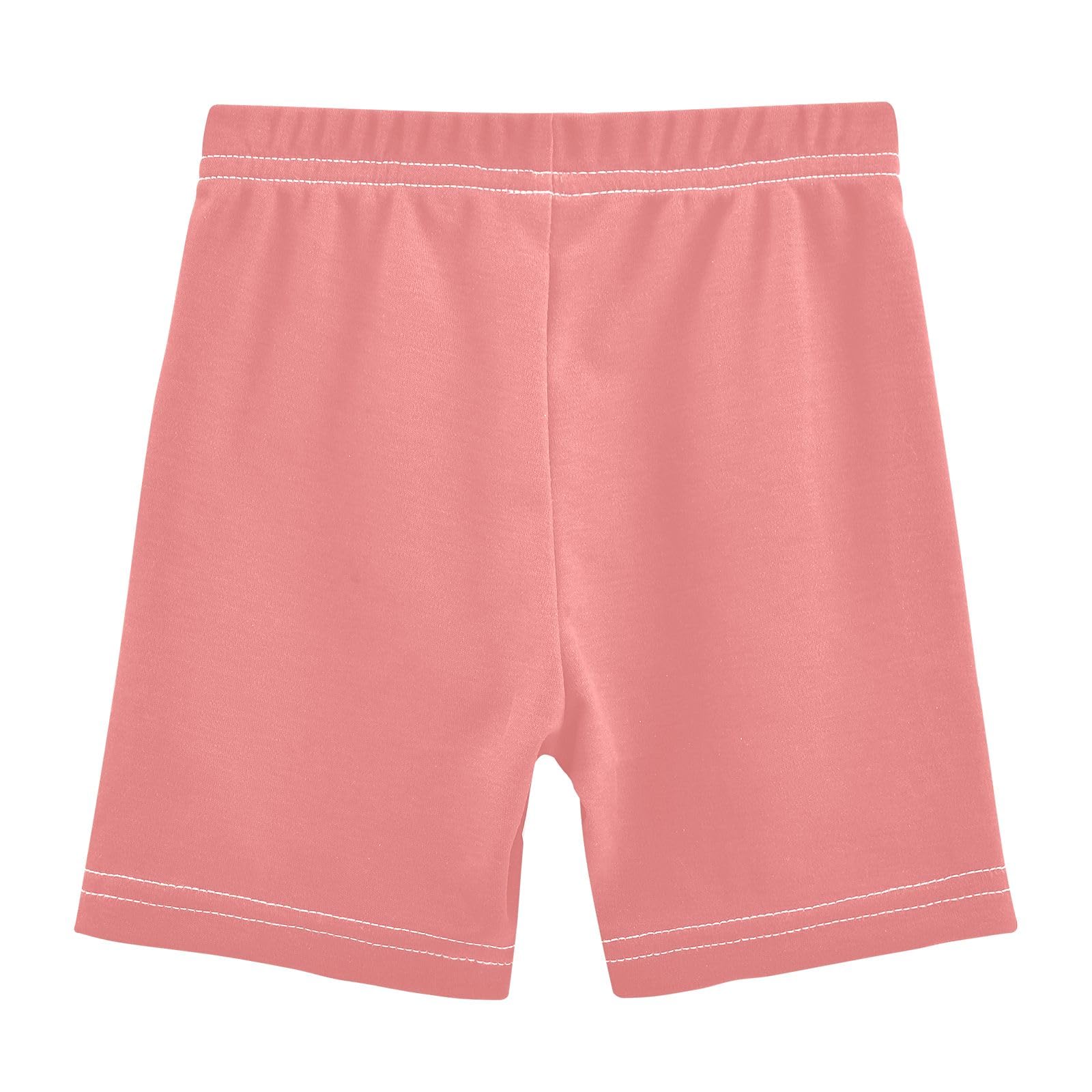 CHIFIGNO Girls' Bike Shorts Cartwheel Shorts Kids Breathable Dance Short for Under Dress Light Coral Size 10