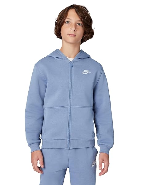 Nike Big Kids' Sportswear Club Fleece Full-Zip Hoodie