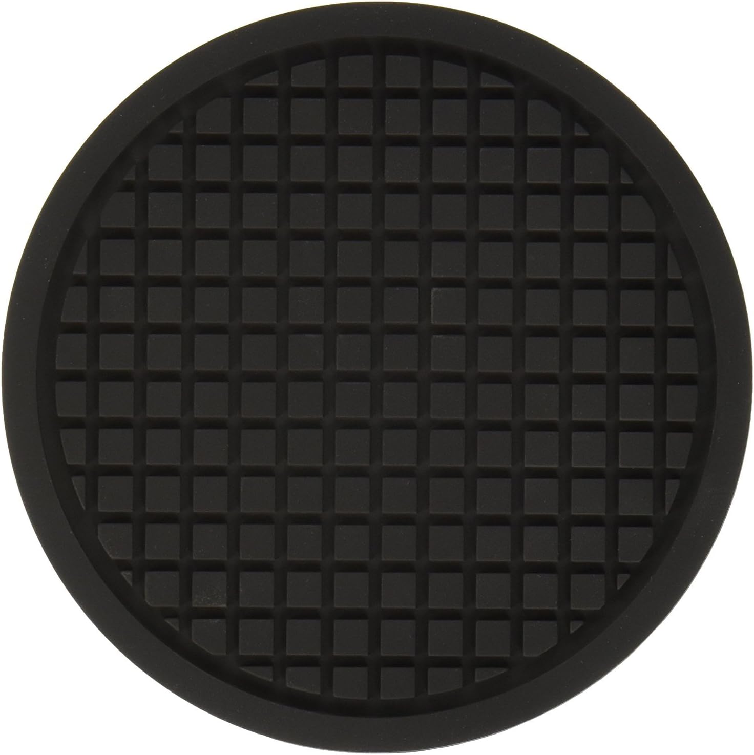 American Metalcraft TRVR5 Cast Iron Silicone Trivets, 5.05" Length x 4.95" Width, Black