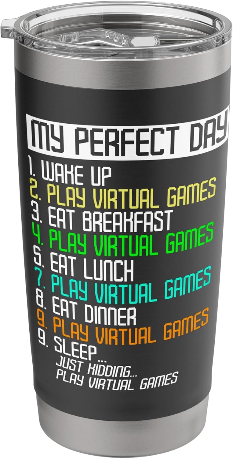 Virtual Reality Athlete Funny VR Gamer Console Headset Stainless Steel Insulated Tumbler