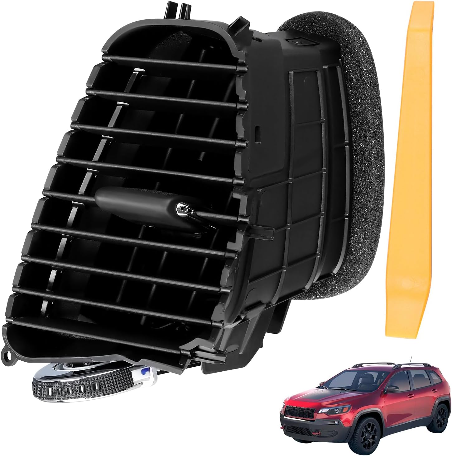 COOL STAR 1WG58DX9AC Passenger Side Dash A/C Heat Air Vent Compatible with Jeep Cherokee 2014-2023 Dash Panel Air Vent