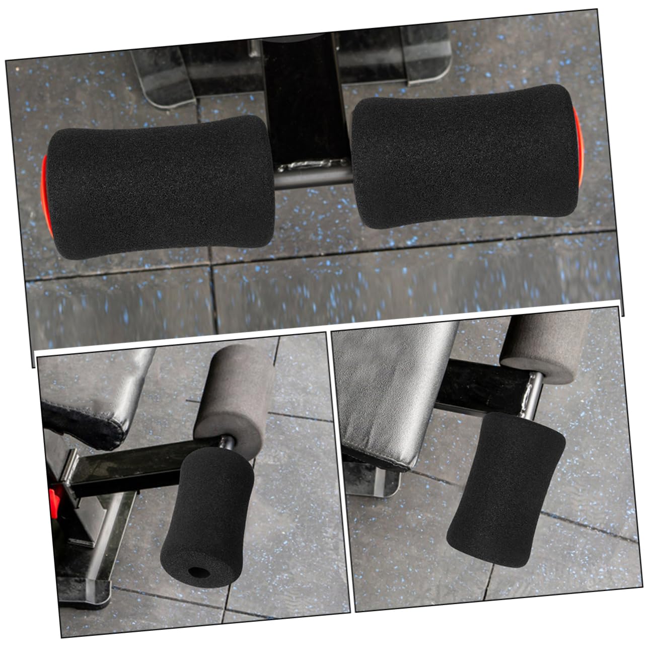 24pcs Fitness Equipment Foot Pad Replacement Leg Extension Machine Cover Multifunctional Gym Supplies Sponge Pads