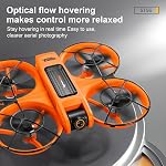 FPV GPS Cadeau de drone Quadcopter S156 Caméras double orange Longue Endurance Obstacle Evitance LED Télécommande grand écran RC Drone
