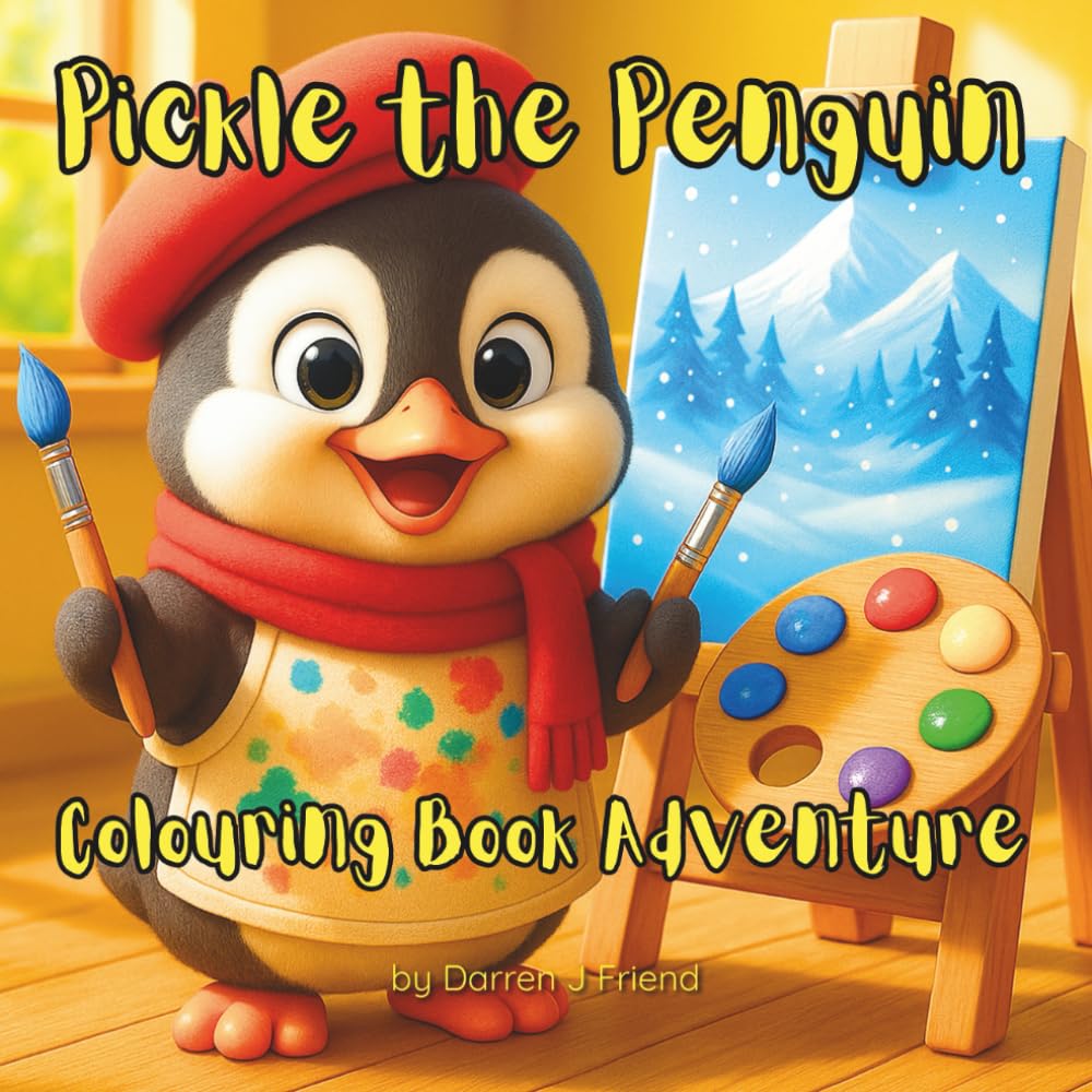 Pickle the Penguin colouring book adventure: Fun Colouring Pages for Kids Ages 3–5