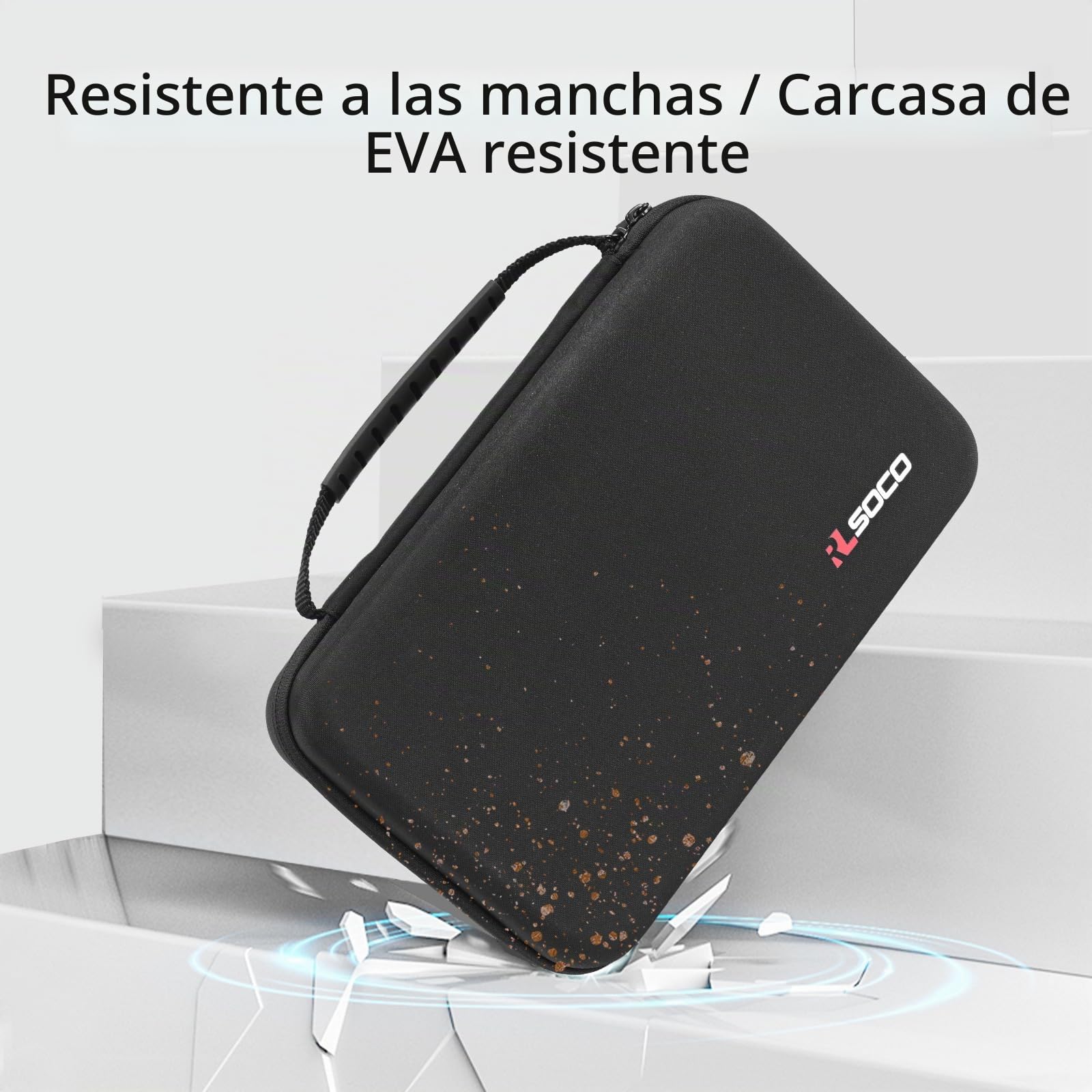 RLSOCO Funda para pilas con comprobador - Caja organizadora grande para pilas con capacidad para más de 120 pilas: AA, AAA, C, D, 9 V, BT-168 | Estuche con cremallera YKK (pilas no incluidas)