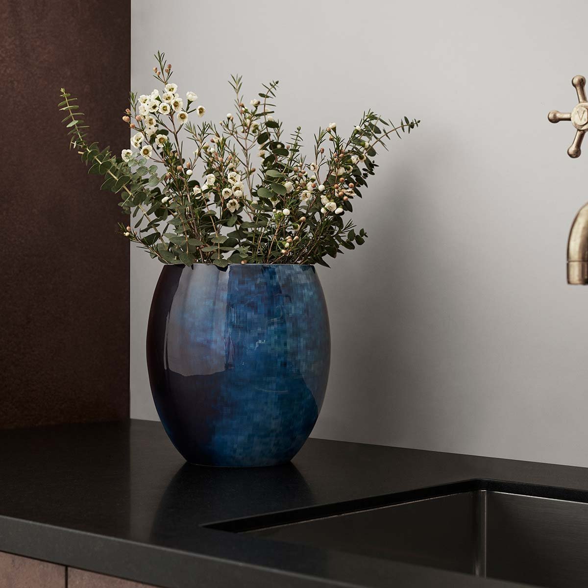 Vase à fleurs cylindrique moderne dernier vase à fleurs décoratif en émail pour