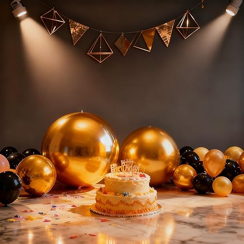 Inflatable Mirror Ball Set - Airtight PVC Spheres for Parties, Weddings, and Eve