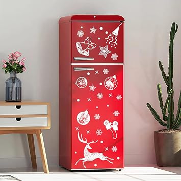 462 Pcs Christmas Window Stickers 18 Sheet White Snowflake Christmas Clings Double Sided Christmas Window Clings Reusable Christmas Window Decorations for Xmas Window Decorations