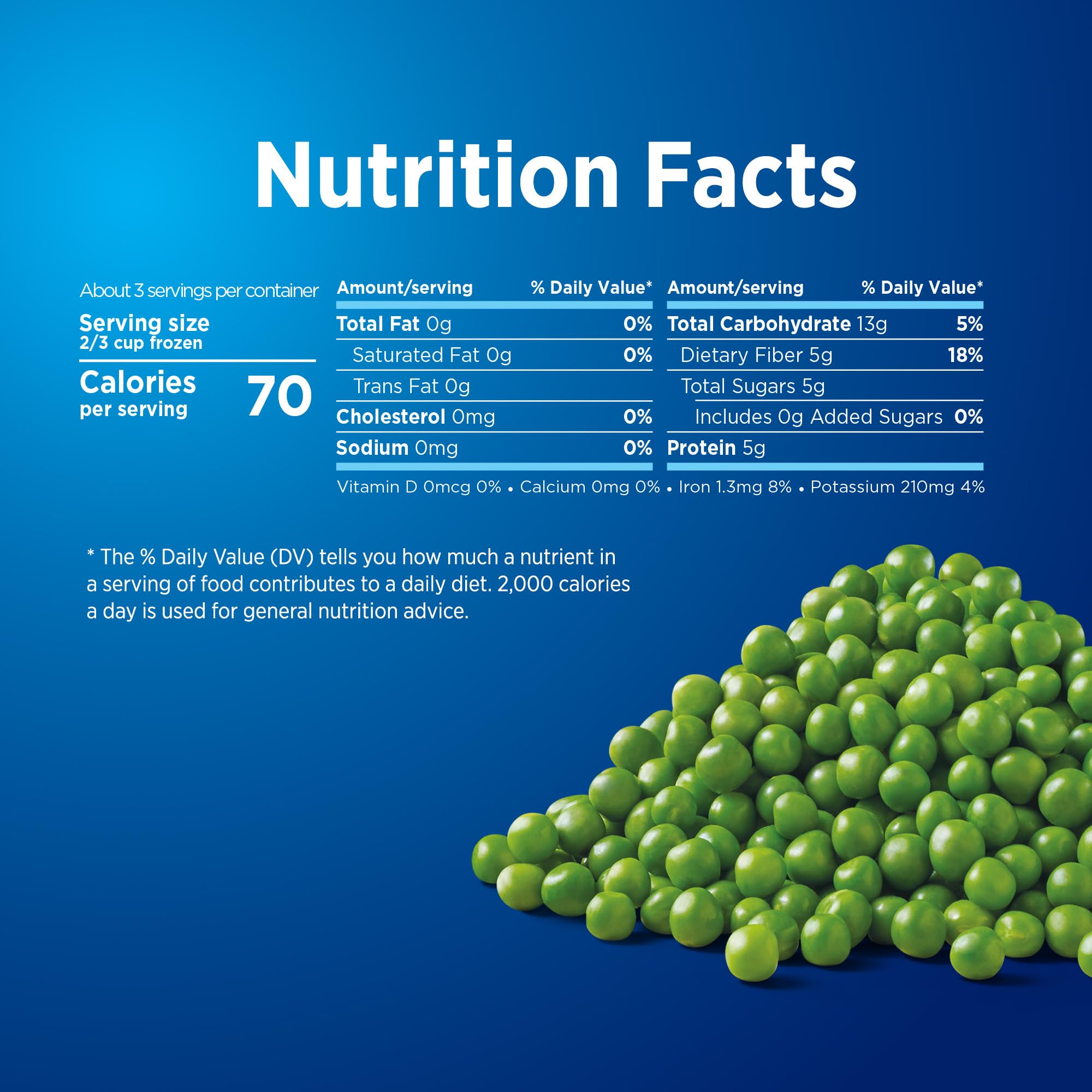 Birds Eye Steamfresh Sweet Peas Frozen Vegetable 10 OZ — view 2