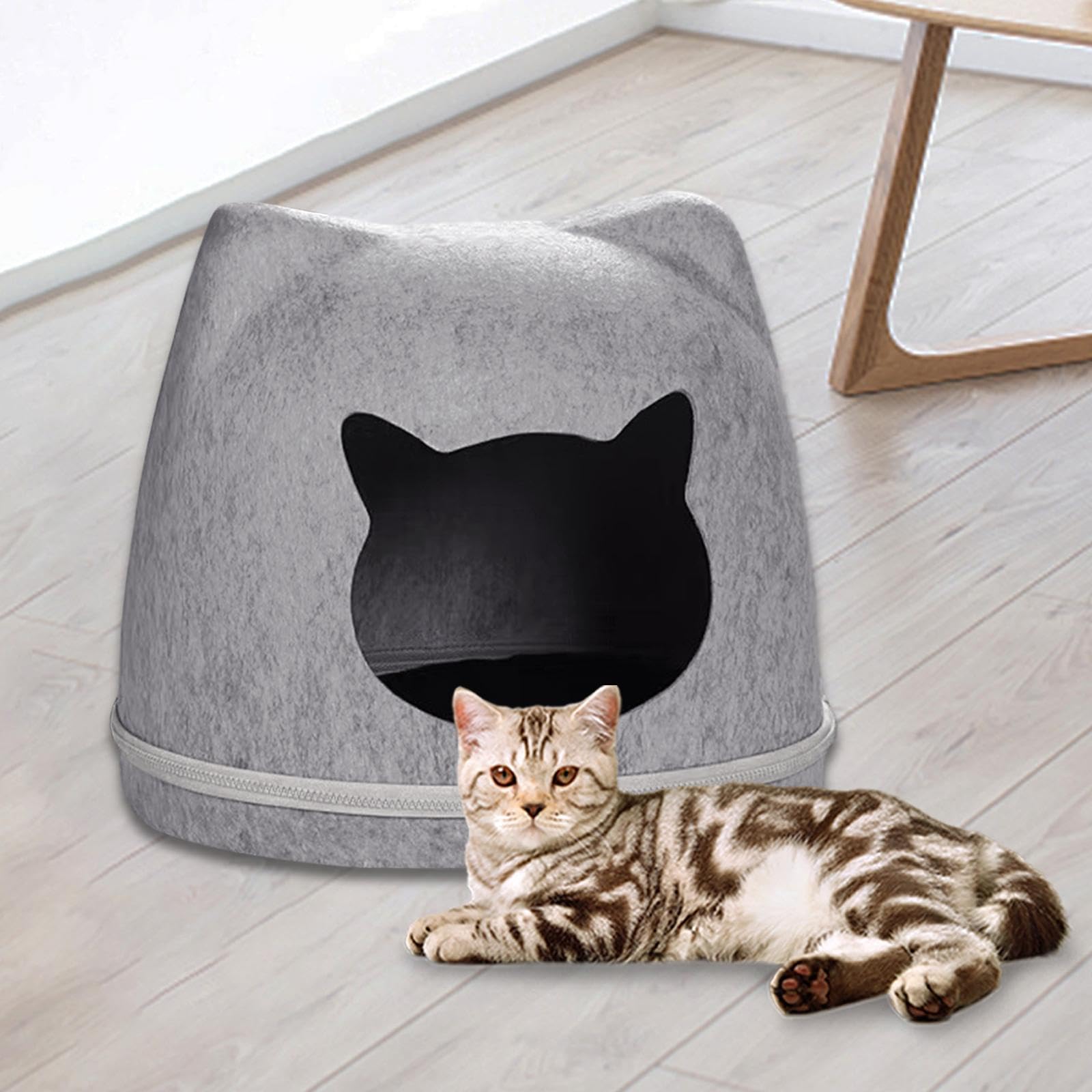 Cuscino Termico A Forma Di Gatto Inware, Con Sfere In Ceramica E Lavanda, Anallergico, 17x26 Cm