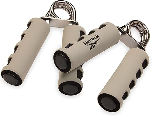 Miniatura 6 de Reebok - Paquete de 2 agarres de mano, muñeca en espiral de resorte, dedos y antebrazo con asas de espuma suave, mejora la fuerza de agarre, agarre