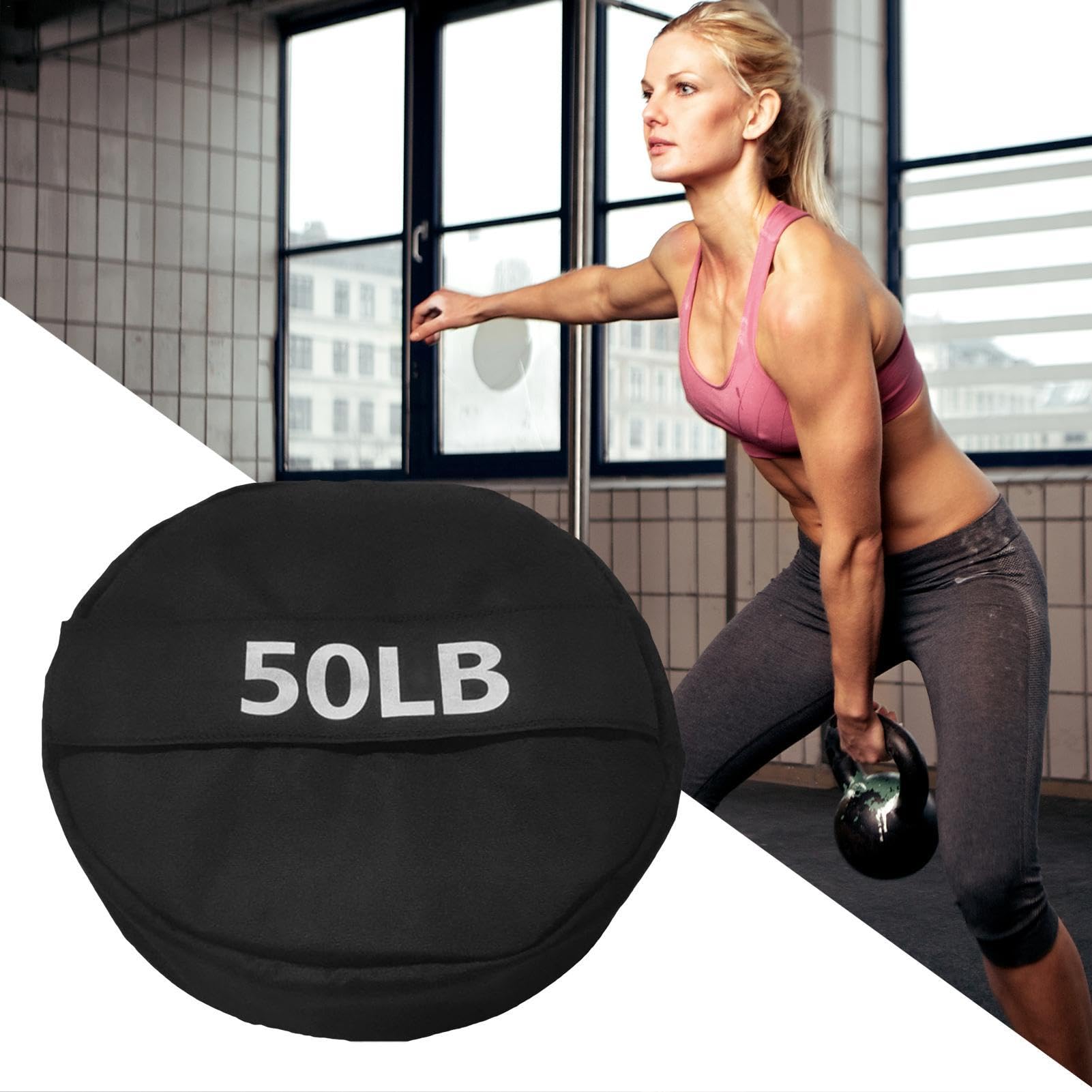 Bolsa para entrenamiento pesado genérica Unfilled | Sandbag de fitness personalizable para entrenamiento completo y núcleo | Durable Ejercise Weight Bag for Functional Training, and Conditioning