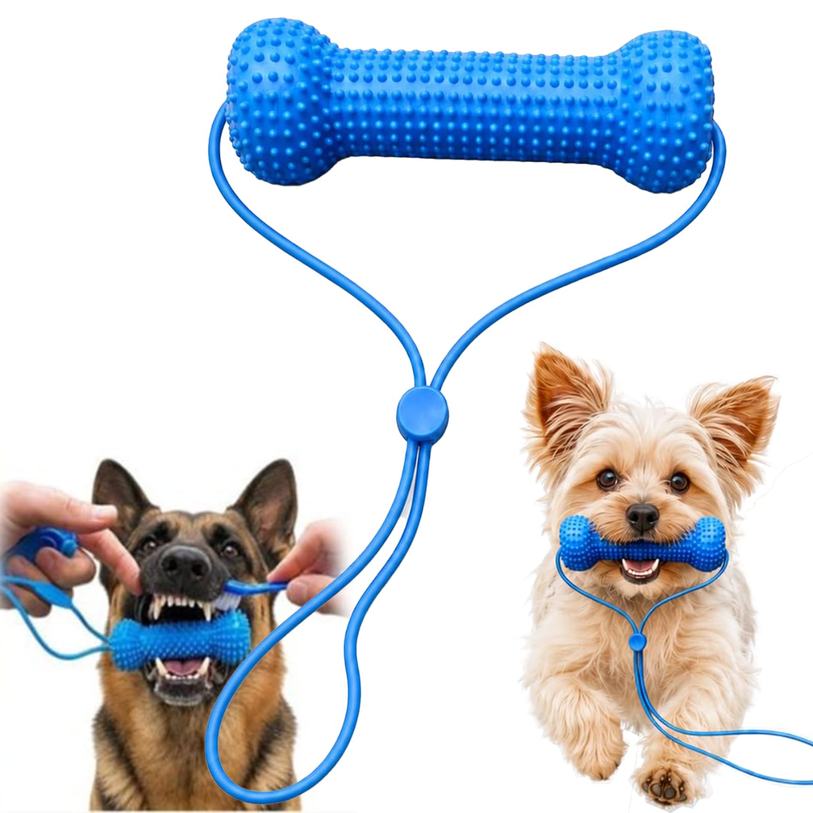 Dual-Action Canine Dental Prop,2-in-1 Dog Teeth Cleaning Chew,Cleaning Tool