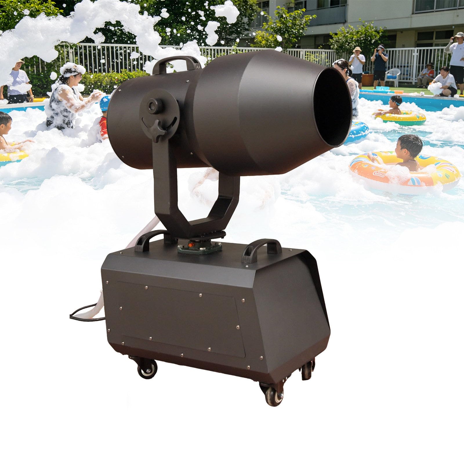 ZHJOPP Professional Heavy Duty Foam Machine Stage for Outdoor Indoor, Ideal for Parties, Pools, and Celebrations Adjustable Angle