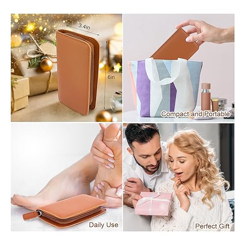 Miniatura 7 de Juego de manicura, kit de cuidado de uñas de acero inoxidable, 12 en 1, herramienta profesional de aseo para uñas encarnadas, kit de pedicura y