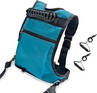 Vexebnular Arnés de esquí con mochila de aprendizaje de snowboard para esquí arnés entrenador para esquí de lino para niños absorben