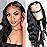 ANNELBEL 13x6 Wear and Go Glueless Body Wave Lace Front Wigs Human Hair HD Transparent Lace Frontal Wigs Pre Plucked with Baby Hair 180% Density Human Hair Wigs for Black Women 18 Inch Natural Color