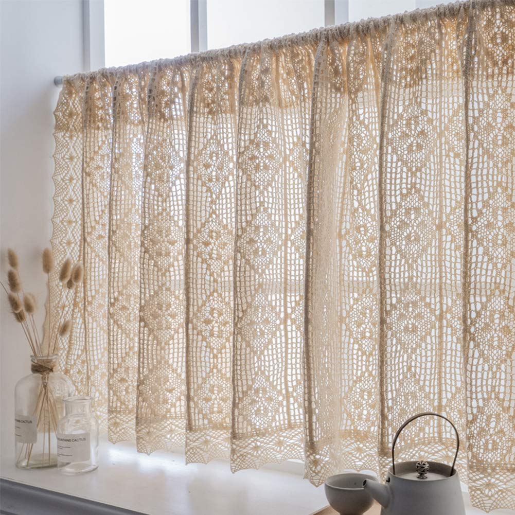 Cortinas cortas de cocina con encanto artesanal para transformar tus ventanas y balcones