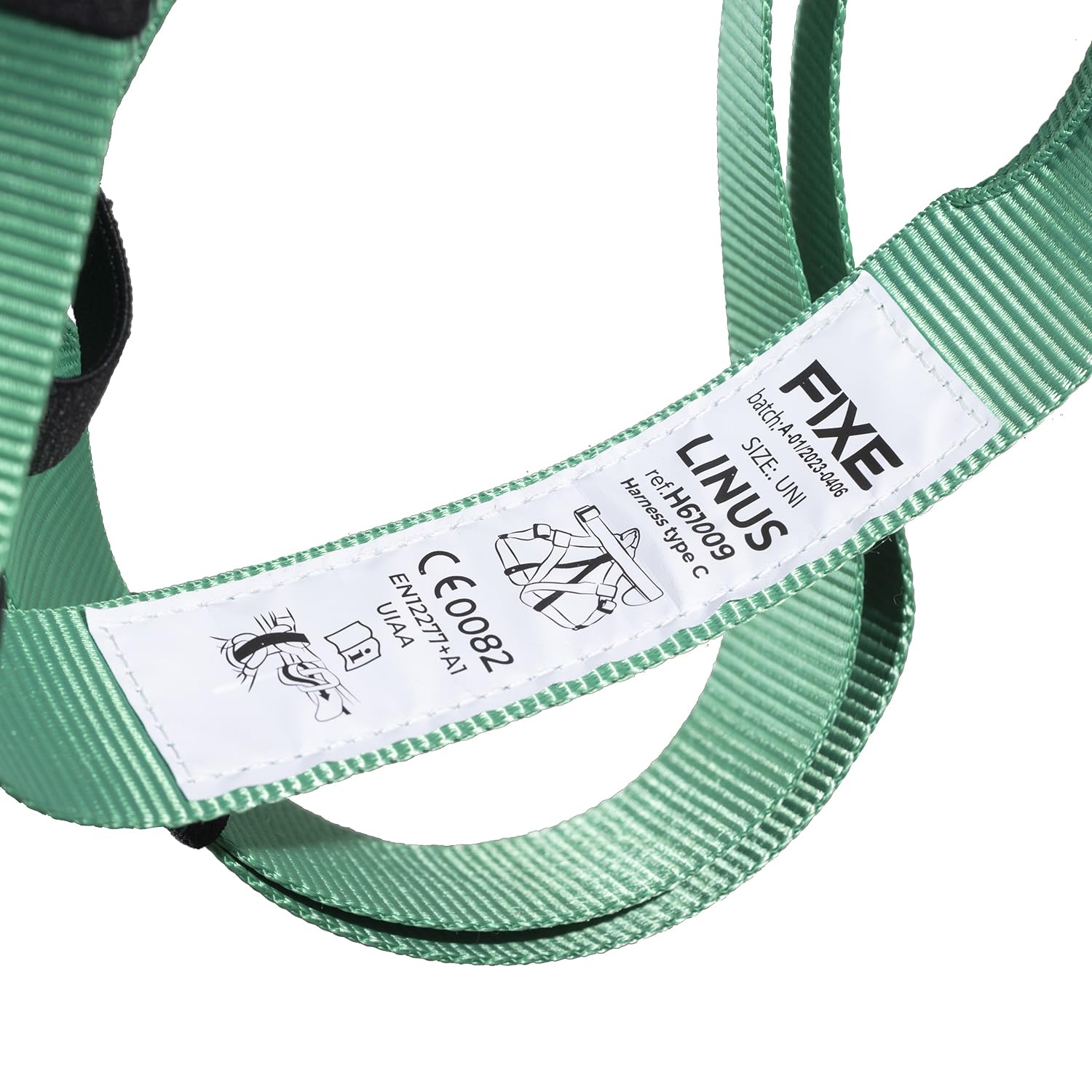 FIXE - Arnés LINUS para Circuitos de Aventura en Altura, Talla Única con Hebillas de Ajuste Rápido, Zonas Reforzadas, Bolsa Transpirable, Cintura hasta 120 cm, Certificado EN12277