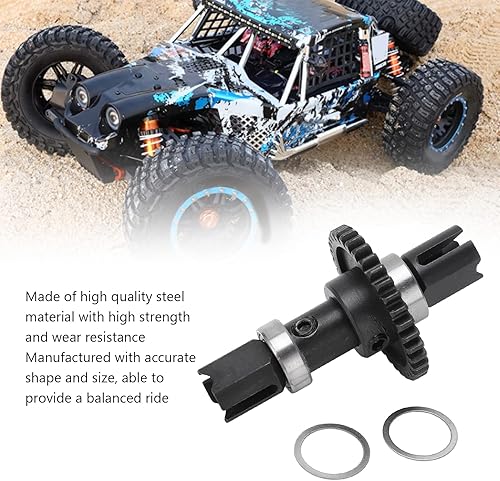 Miniatura 3 de Dilwe Juego de engranajes de reducción central de control remoto, 35T acero RC carrete central engranaje pieza de repuesto para ZD Racing EX‑07 35T