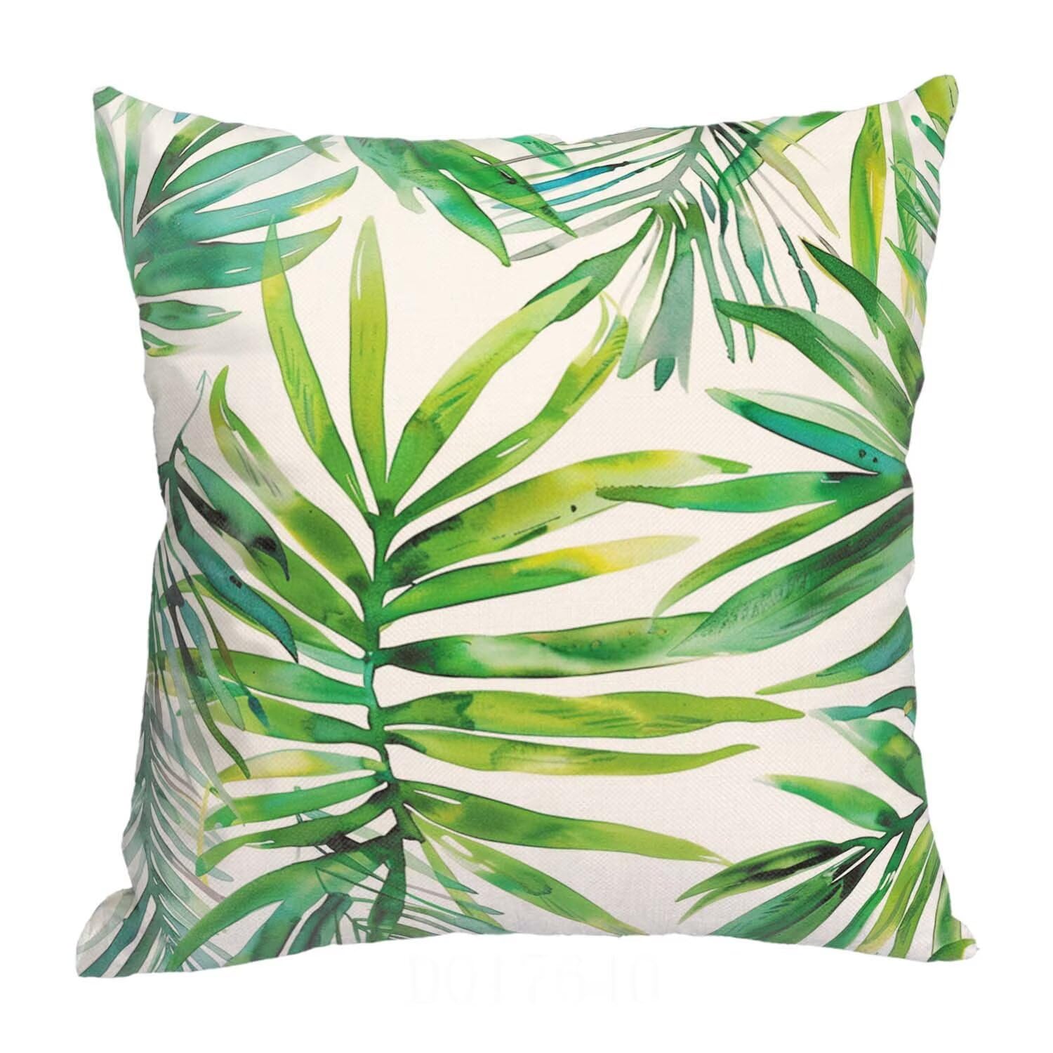 Fundas Cojines SuavesHoja Fundas Cojines Cuadradas Suaves Funda Almohada Cojines Suaves Sillas Jardin para Oficina Jardín Cama Sofá Banco Interior o Exterior Juego de 4 Funda Cojin Verde mu-415