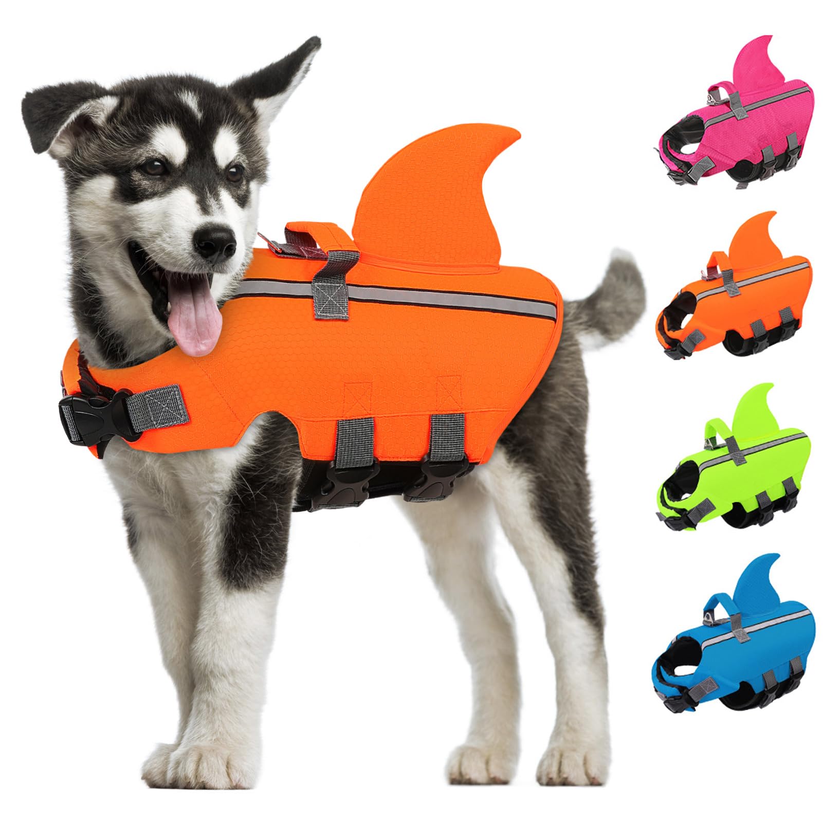 AOFITEE Schwimmweste Hund L, Verstellbar Hundeschwimmweste G