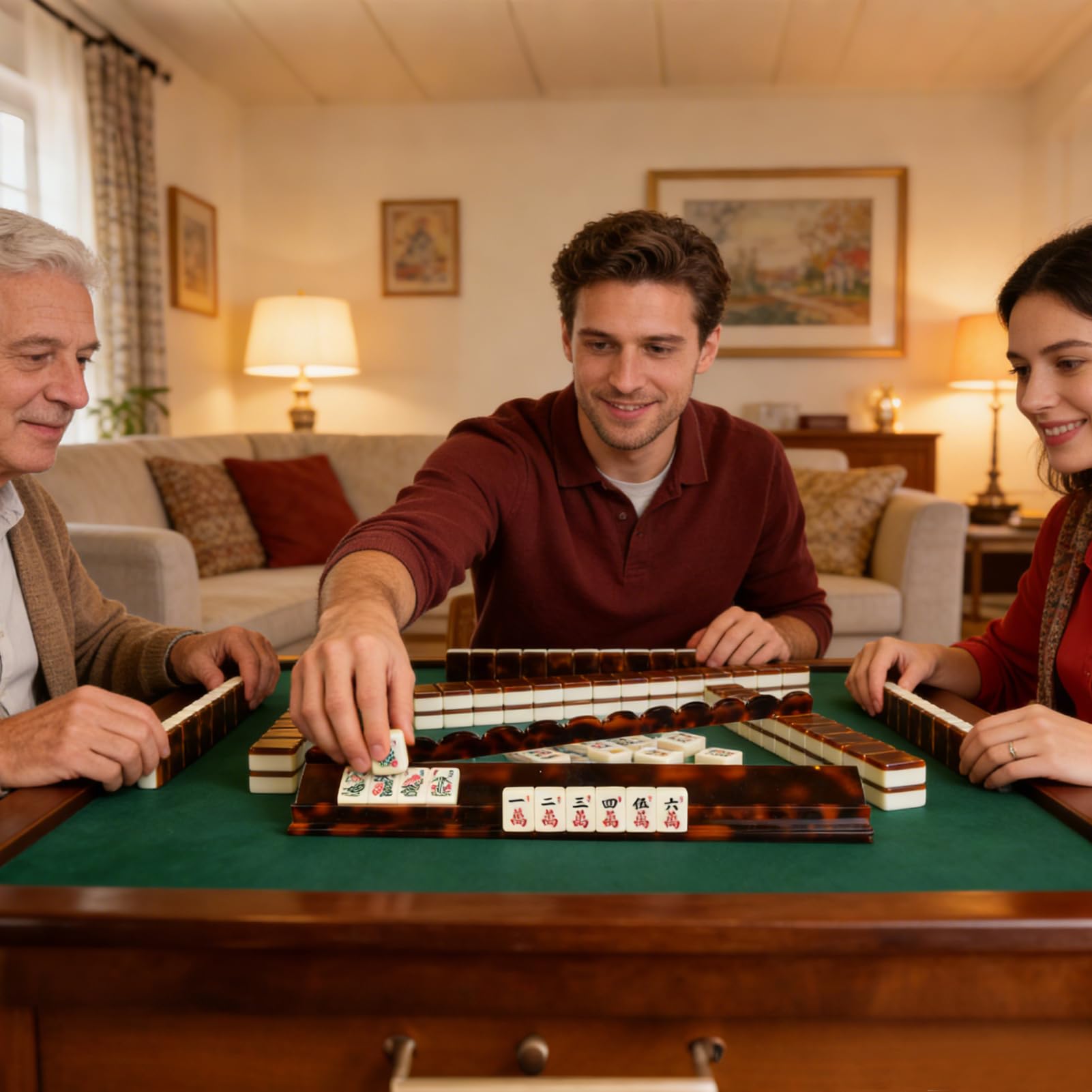 Supporto Per Tessere Mahjong Organizzatore In Acrilico Silenzioso | Supporto per Tessere di Mahjong con Spingitore per Anziani Appassionati Sala Giochi Casa Raduni Familiari Viaggio Centro