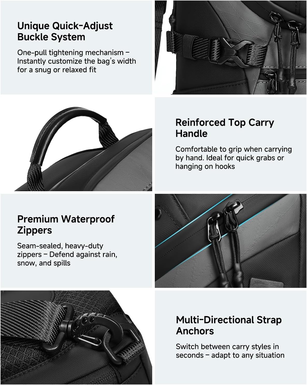 Somago Sling Backpack with USB Charging Port Water-Resistant Tactical Backpack Crossbody Chest Bag with Anti-theft Pocket