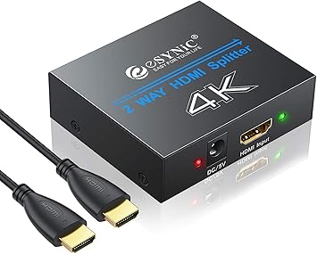 Esynic Hdmi Splitter 4k X 2k 1080p 2160p 3d Hdmi Amplificador 1 Entrada Y 2 Salidas Esynic Hdmi Splitter 4k X 2k 1080p 2160p 3d Hdmi Amplificador 1 Entrada Y 2 Salidas