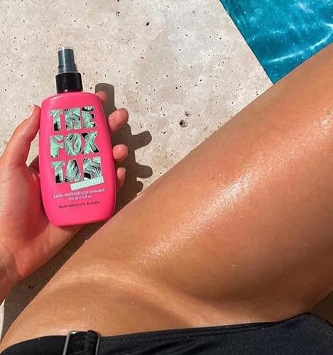 Miniatura 6 de The Fox Tan Brillo rápido de sandía, acelerador de bronceado natural para bronceados más oscuros y duraderos, imperfecciones difuminadas, vegano y
