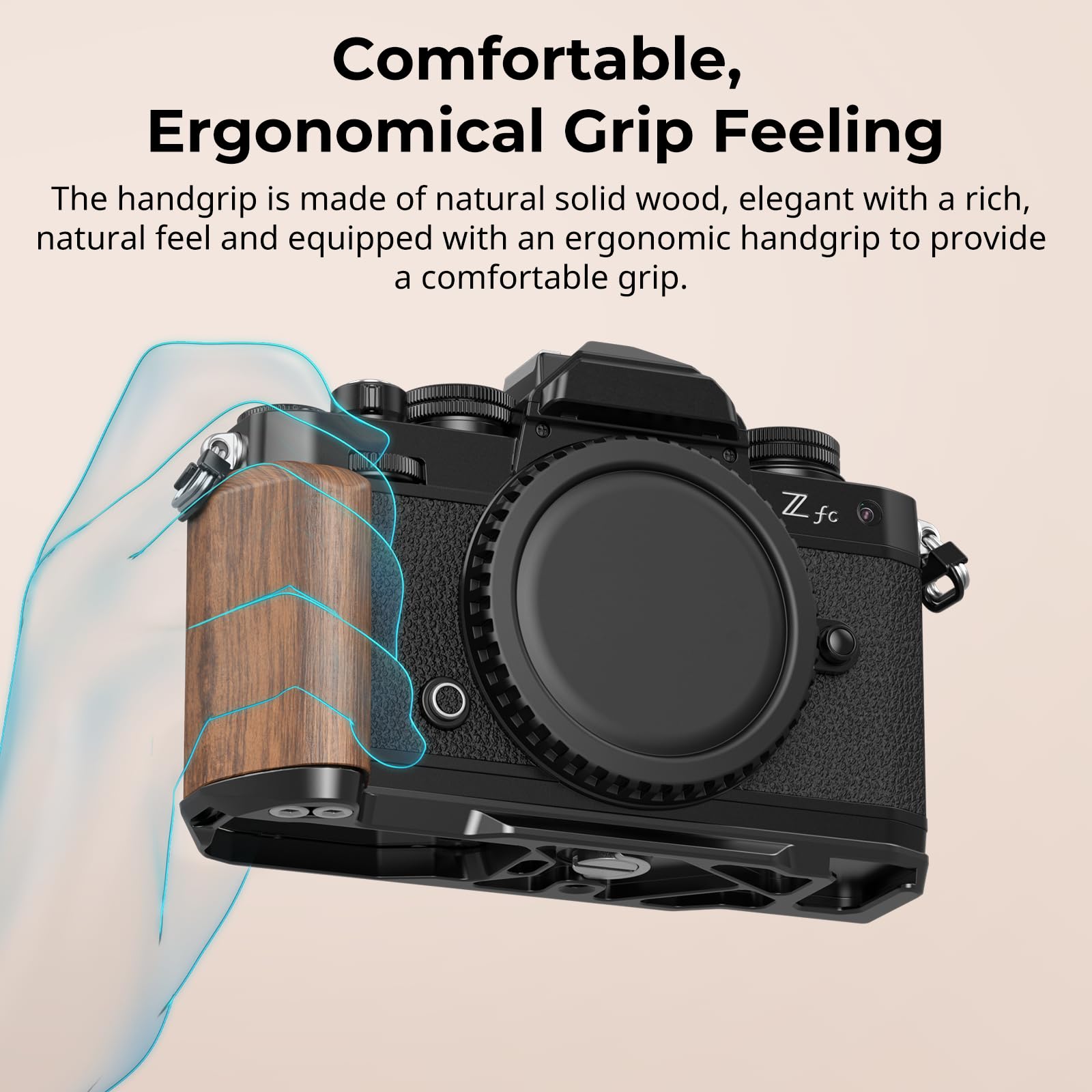Amazon | SmallRig Nikon対応 Z fc用 木製L型ハンドル カメラ用