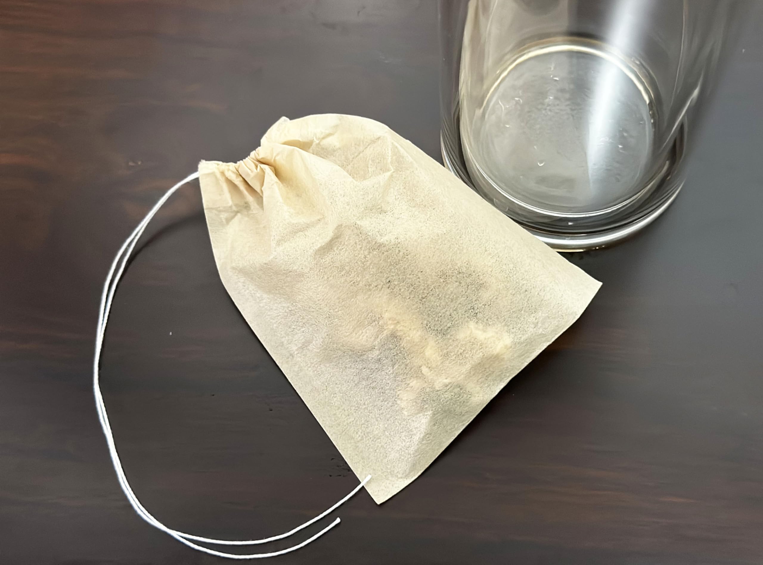 300 bolsas de filtro de té con cordón, bolsas de té desechables para té de hojas sueltas, infusor de té natural para té y café (2.36 x 3.15 pulgadas)