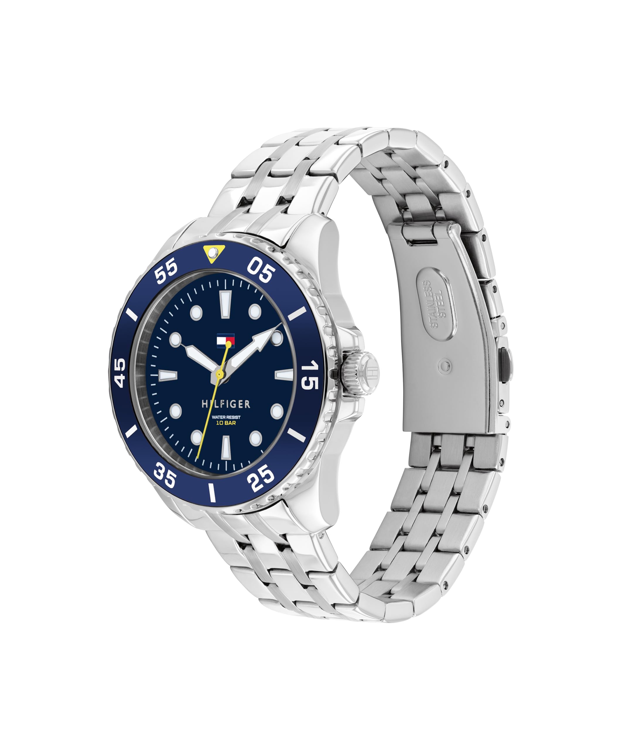 Tommy Hilfiger Uhr mit DREI-Zeiger-Quarzwerk für die Jugend mit Edelstahlarmband oder Silikonarmband